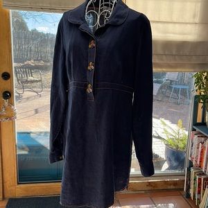 Boden navy tunic with button embellishment